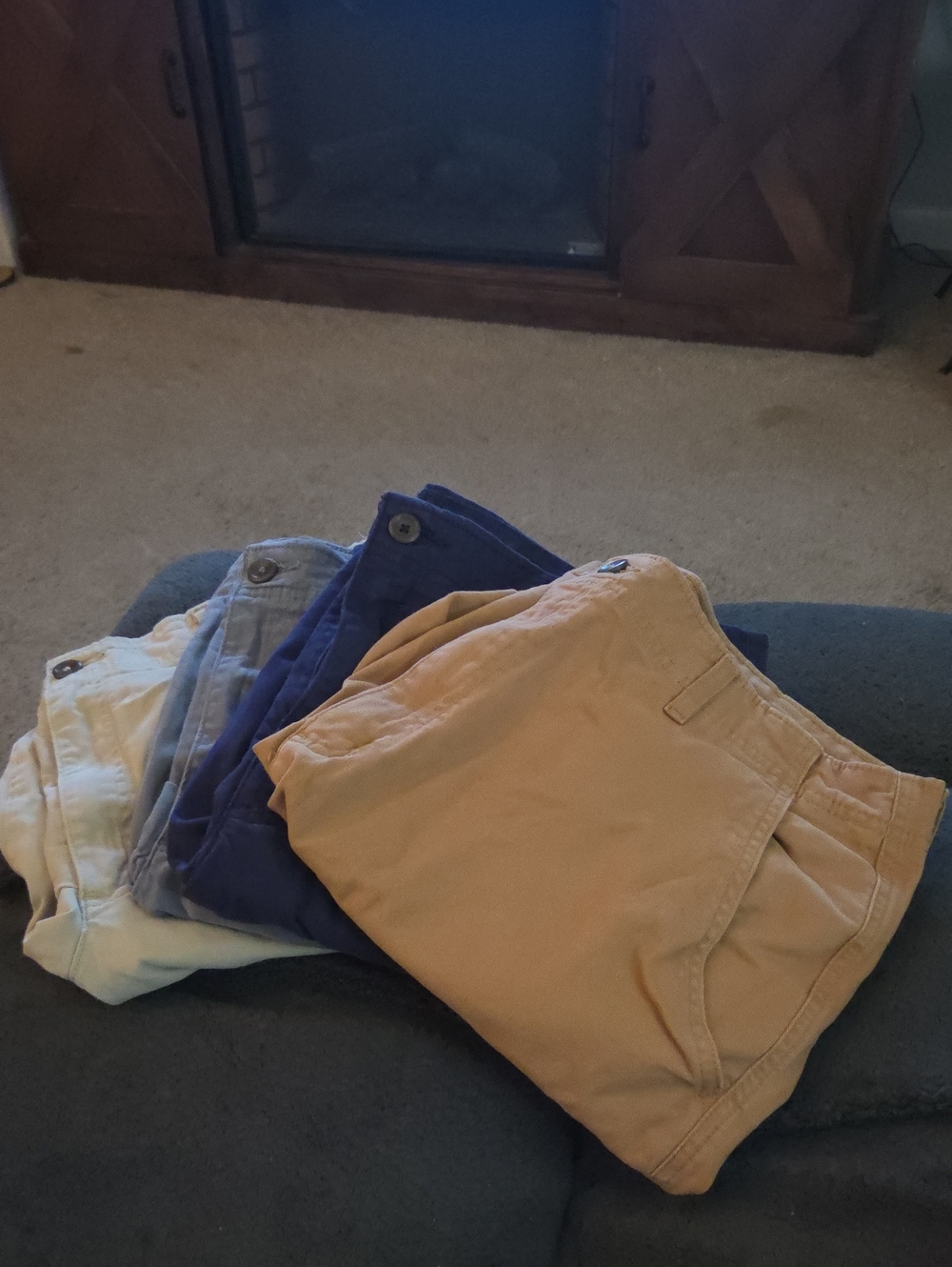 Kids Chino Shorts - Tan, Blue, Gray, White